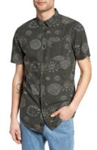 Men's Globe Maize Print Woven Shirt