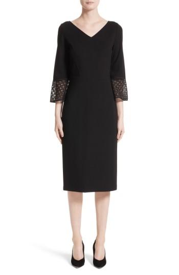 Women's Lafayette 148 New York Lace Trim Sheath Dress