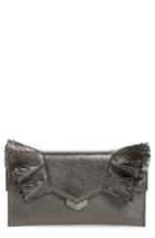 Jimmy Choo Isabella Metallic Leather Clutch -