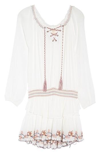 Women's Surf Gypsy Stripe Cover-up Dress - White