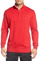 Men's Bobby Jones 'new Leaderboard' Quarter Zip Pullover, Size - Red