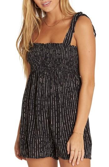 Women's Billabong Field Play Romper - Black