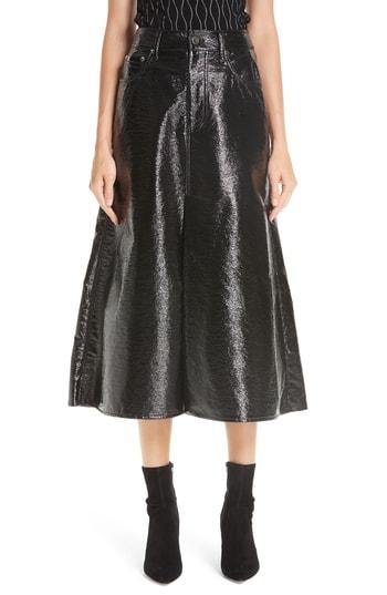 Women's Beaufille Latona Coated A-line Skirt - Black