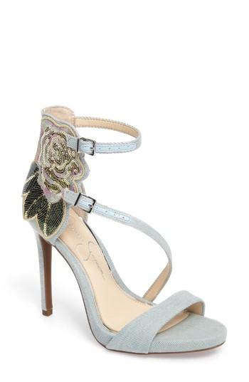 Women's Jessica Simpson Reesa Sandal .5 M - Blue