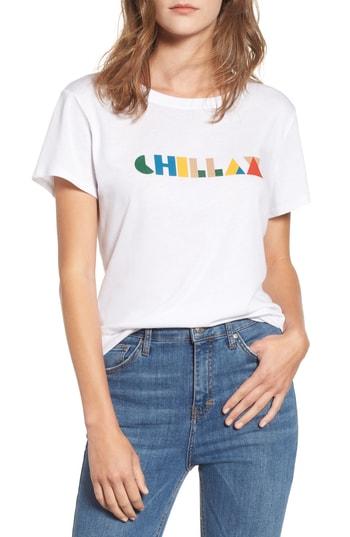 Women's Sub Urban Riot Chillax Graphic Tee - White