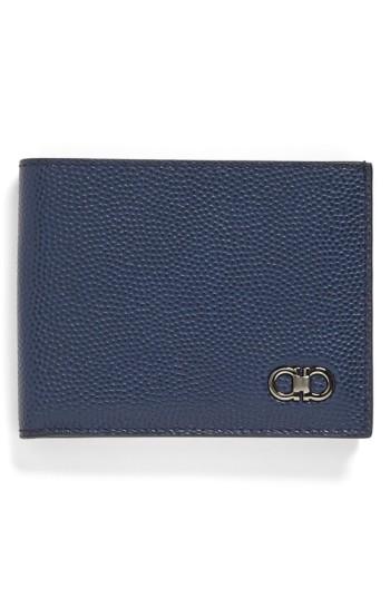 Men's Salvatore Ferragamo Trifold Wallet - Blue