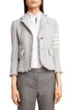 Women's Thom Browne Stripe Tweed Jacket