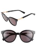 Women's Max Mara Gemini 52mm Cat Eye Sunglasses - Black