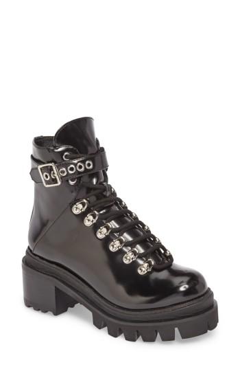 Women's Jeffrey Campbell Czech Lace-up Boot M - Black