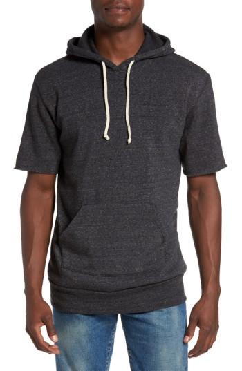 Men's Alternative Short Sleeve Hoodie - Black