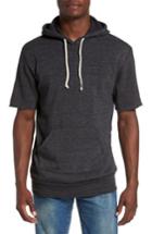 Men's Alternative Short Sleeve Hoodie - Black