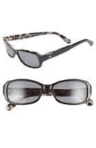 Women's Kate Spade New York Paxton2 53mm Polarized Sunglasses - Black Havana Polarized