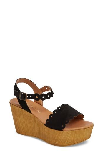 Women's Matisse Chrysler Platform Wedge Sandal M - Black