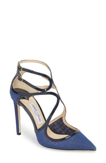 Women's Jimmy Choo Lancer Strappy Pump Us / 34eu - Blue