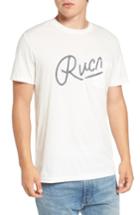 Men's Rvca Mowgli Logo T-shirt, Size - White