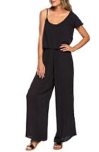 Women's Roxy Komodo Exploring Wide Leg Jumpsuit - Black