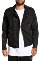 Men's True Religion Brand Jeans City Moto Jacket - Black