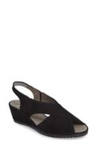 Women's Ara Camila Wedge Sandal .5 M - Black