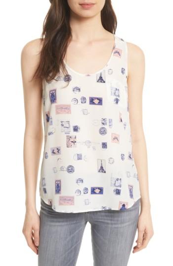 Women's Joie Rain B Silk Tank - White
