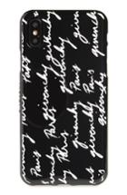 Givenchy Signature Print Rubber Iphone X Case - Black