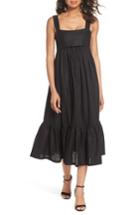 Women's Caara Forget Me Not Linen Sundress - Black