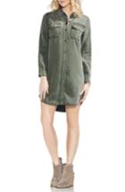 Women's Vince Camuto Two-pocket Shirtdress - Green