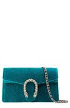 Gucci Super Mini Dionysus Velvet Shoulder Bag - Blue