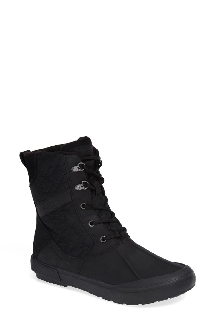 Women's Keen Elsa Ii Waterproof Winter Bootie .5 M - Black