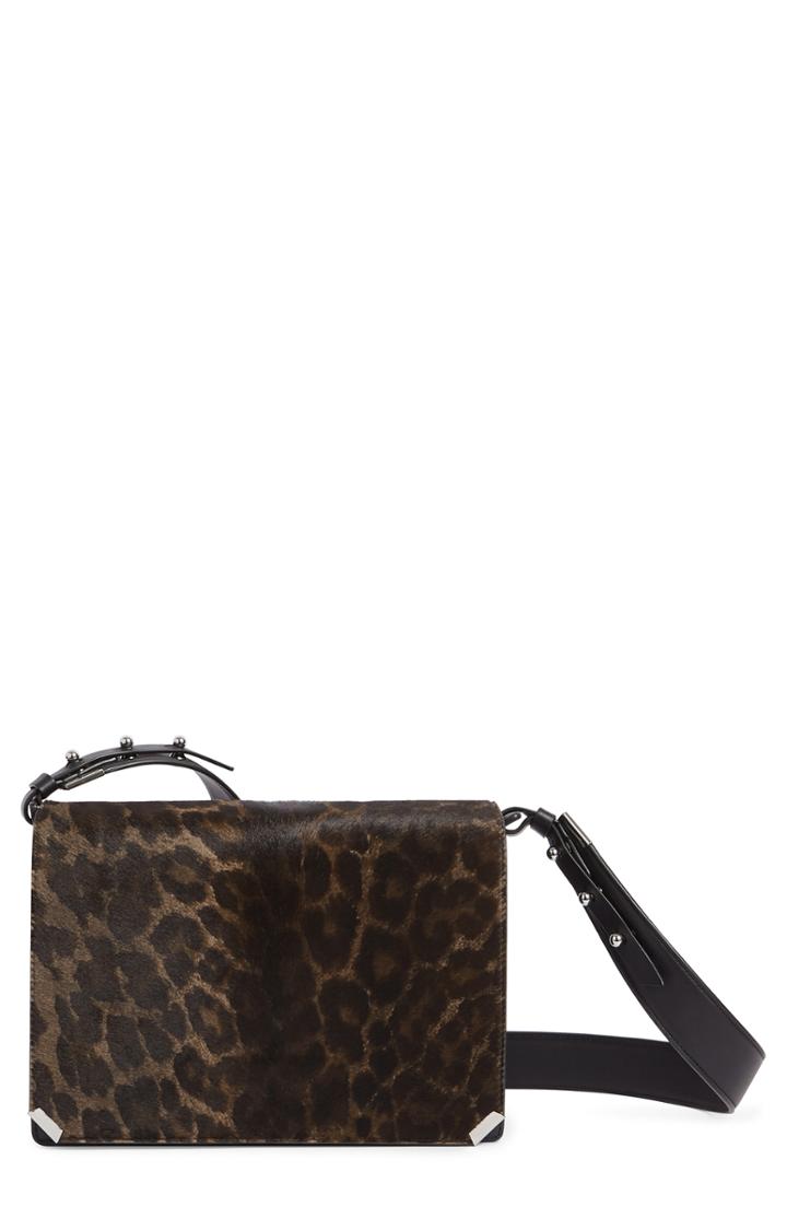 Allsaints Vincent Genuine Calf Hair Shoulder Bag - Brown