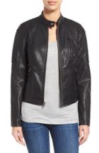 Women's Levi's Quilt Detail Faux Leather Racer Jacket