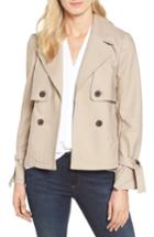 Women's Halogen Short Trench Coat - Brown