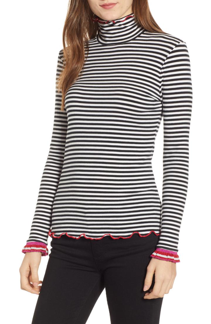 Women's Splendid X Margherita Dolce Vita Stripe Turtleneck Shirt
