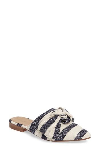 Women's Topshop Adele Bow Flat Mule .5us / 35eu - White