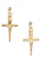 Women's Britt Bolton Crucifix Dagger Stud Earrings