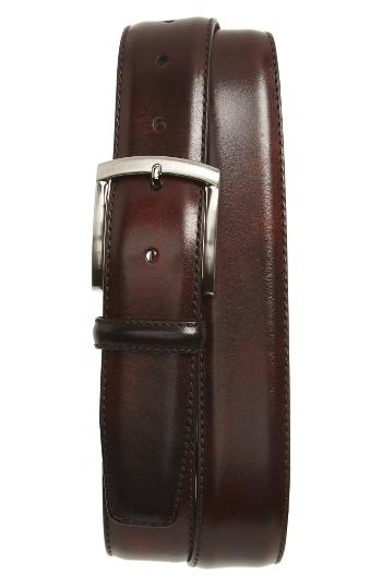 Men's Magnanni Tanning Leather Belt - Brown
