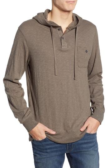Men's O'neill Stinson Hooded Long Sleeve Henley - Blue