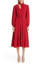 Women's Co Tie Neck Crepe Dress