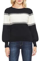 Women's Vince Camuto Colorblock Intarsia Sweater - Black