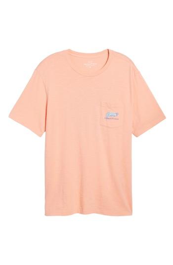 Men's Vineyard Vines Painted Tarpon Graphic Pocket T-shirt, Size - Orange
