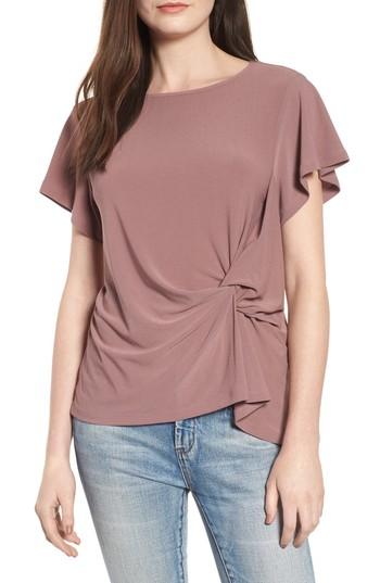 Women's Leith Side Knot Tee - Purple