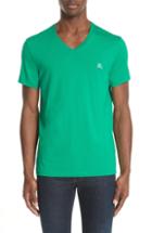 Men's Burberry Jadford V-neck T-shirt, Size - Green