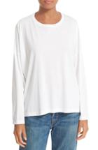 Women's Vince Relaxed Pima Cotton Top - White