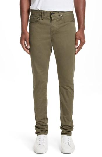Men's Rag & Bone Fit 1 Twill Skinny Fit Pants - Black