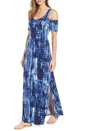 Women's Loveappella Cold Shoulder Maxi Dress