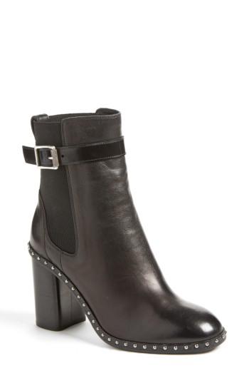 Women's Rag & Bone Romi Studded Chelsea Bootie Us / 36eu - Black