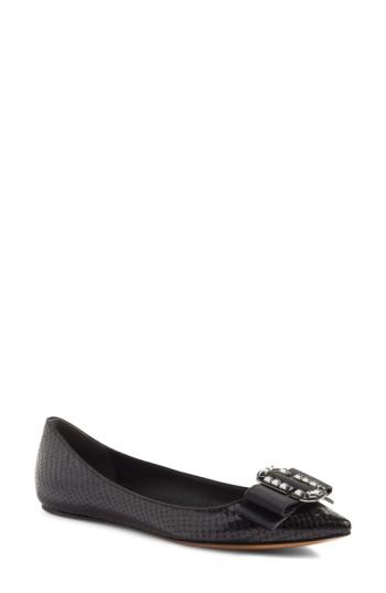 Women's Marc Jacobs Pointy Toe Flat Eu - Black