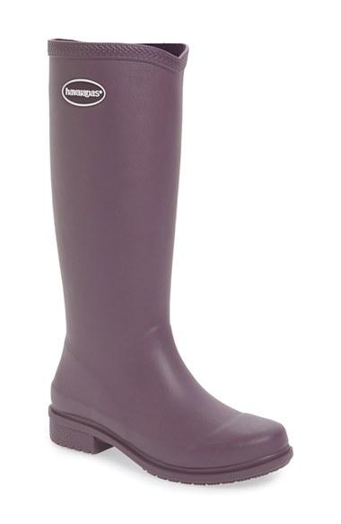 Women's Havaianas 'galochas Hi Matte' Waterproof Rain Boot Br - Purple