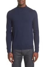 Men's A.p.c. Dundee Mock Neck Sweater - Blue
