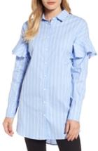 Women's Halogen Ruffle Sleeve Tunic - Blue
