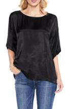 Women's Two By Vince Camuto Satin Tee - Black